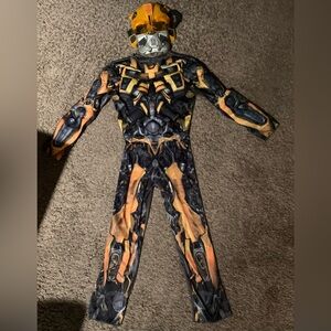 Boys size small bumble bee transformer costume